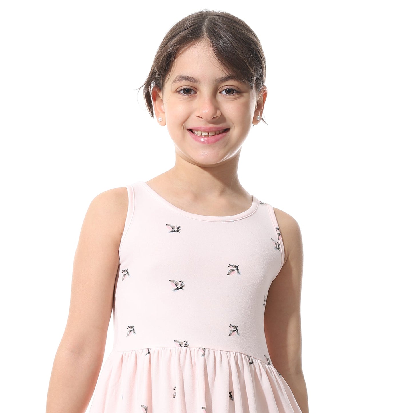 Girls Cotton Printed Dress