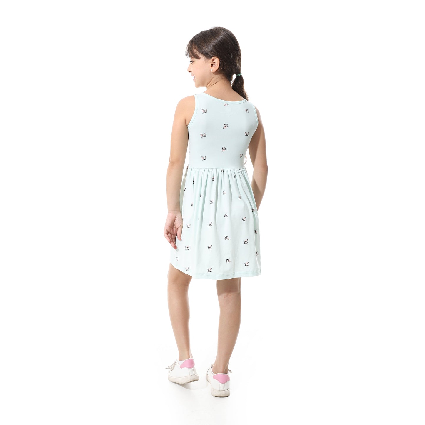 Girls Cotton Printed Dress