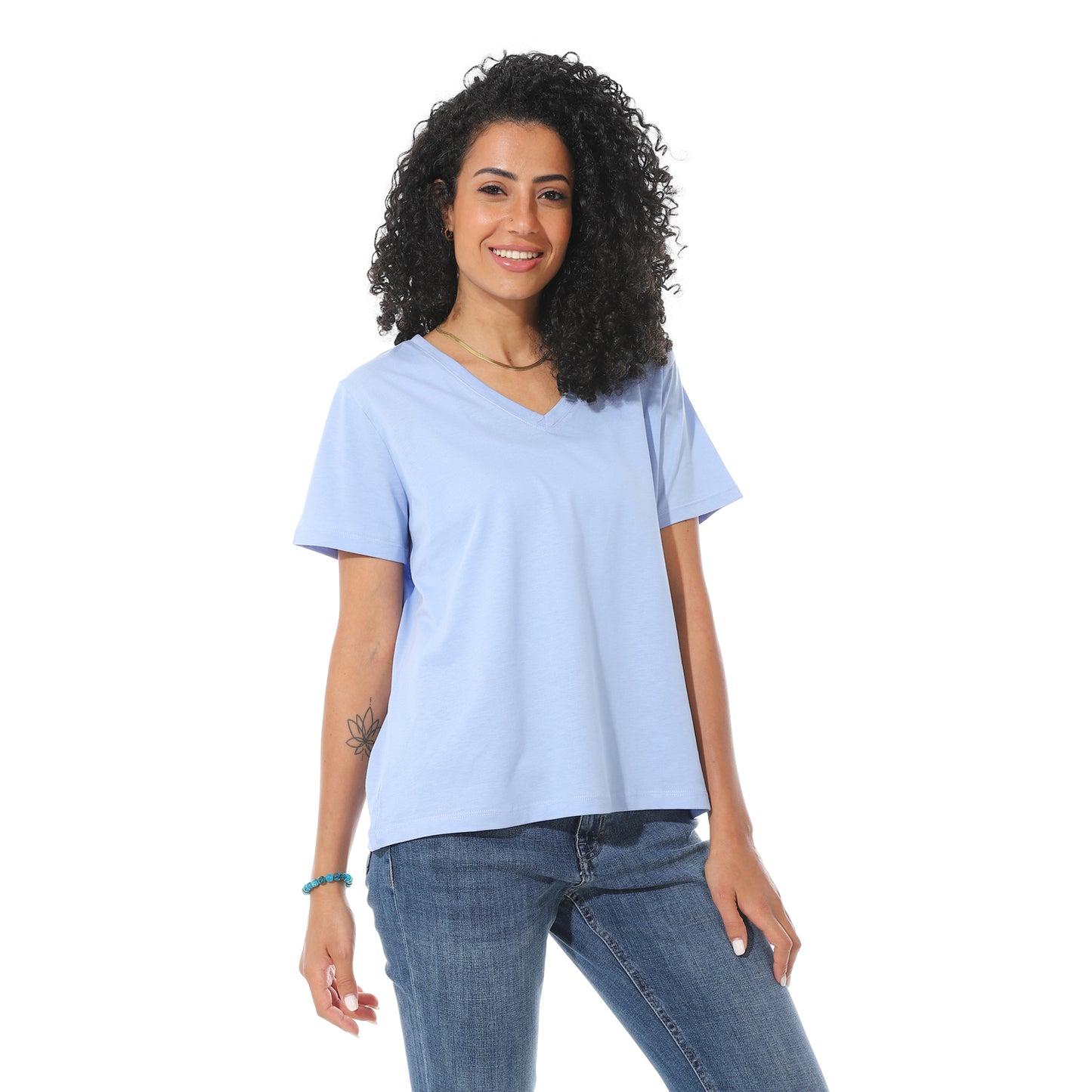 Women's Cotton Plain T-Shirt