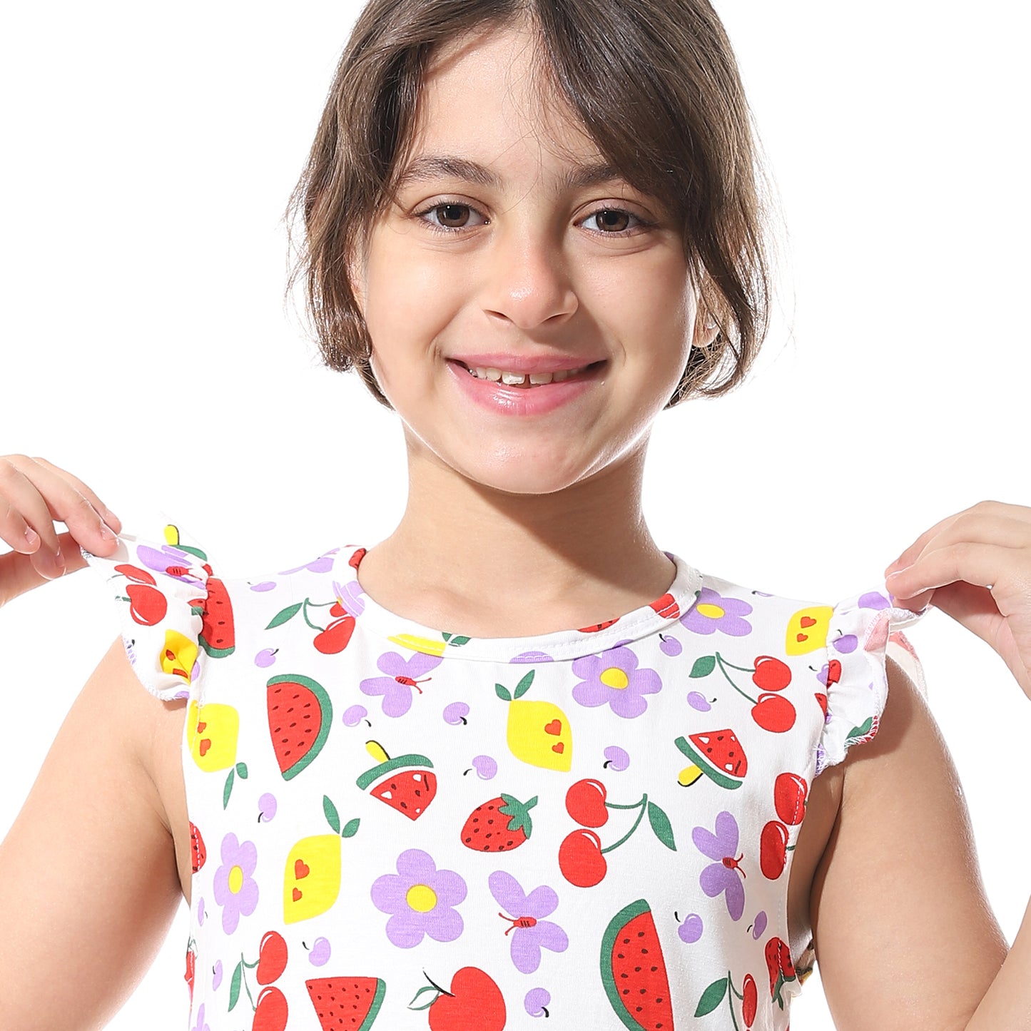 Girls Cotton Printed Dress