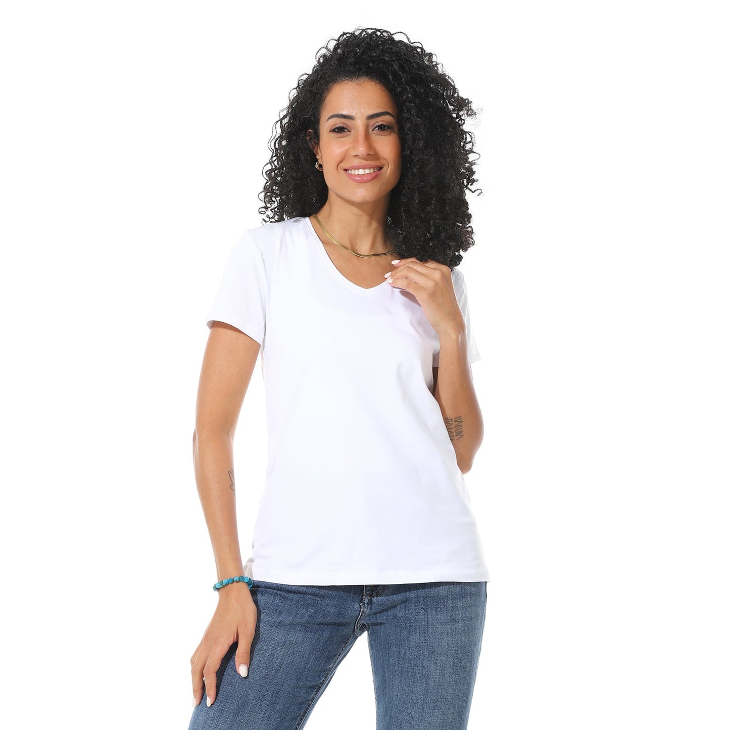 Women's Cotton Plain T-Shirt