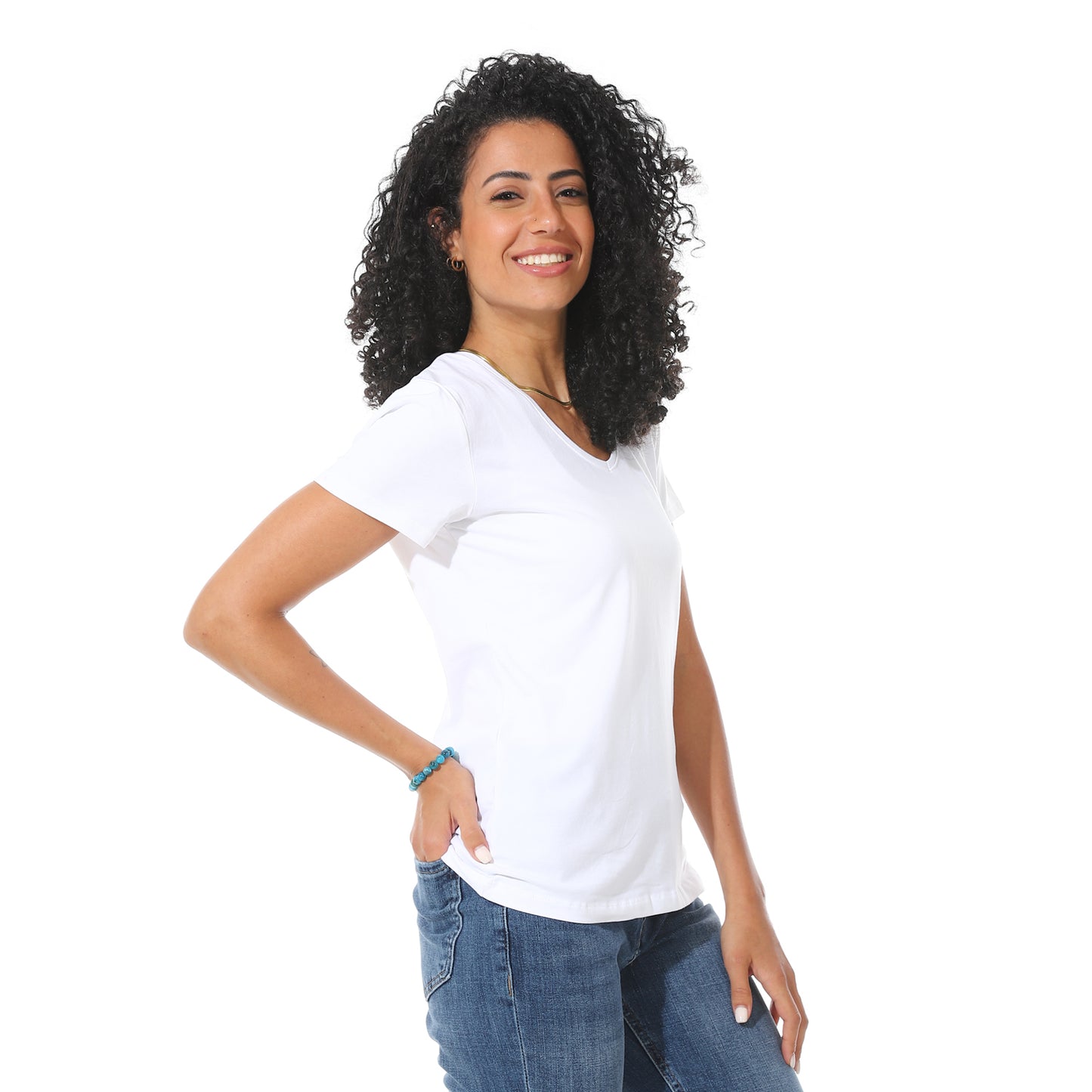 Women's Cotton Plain T-Shirt