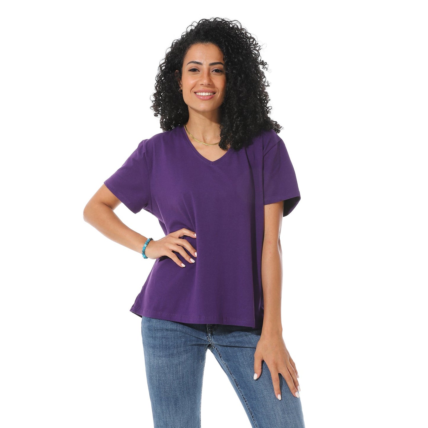 Women's Cotton Plain T-Shirt