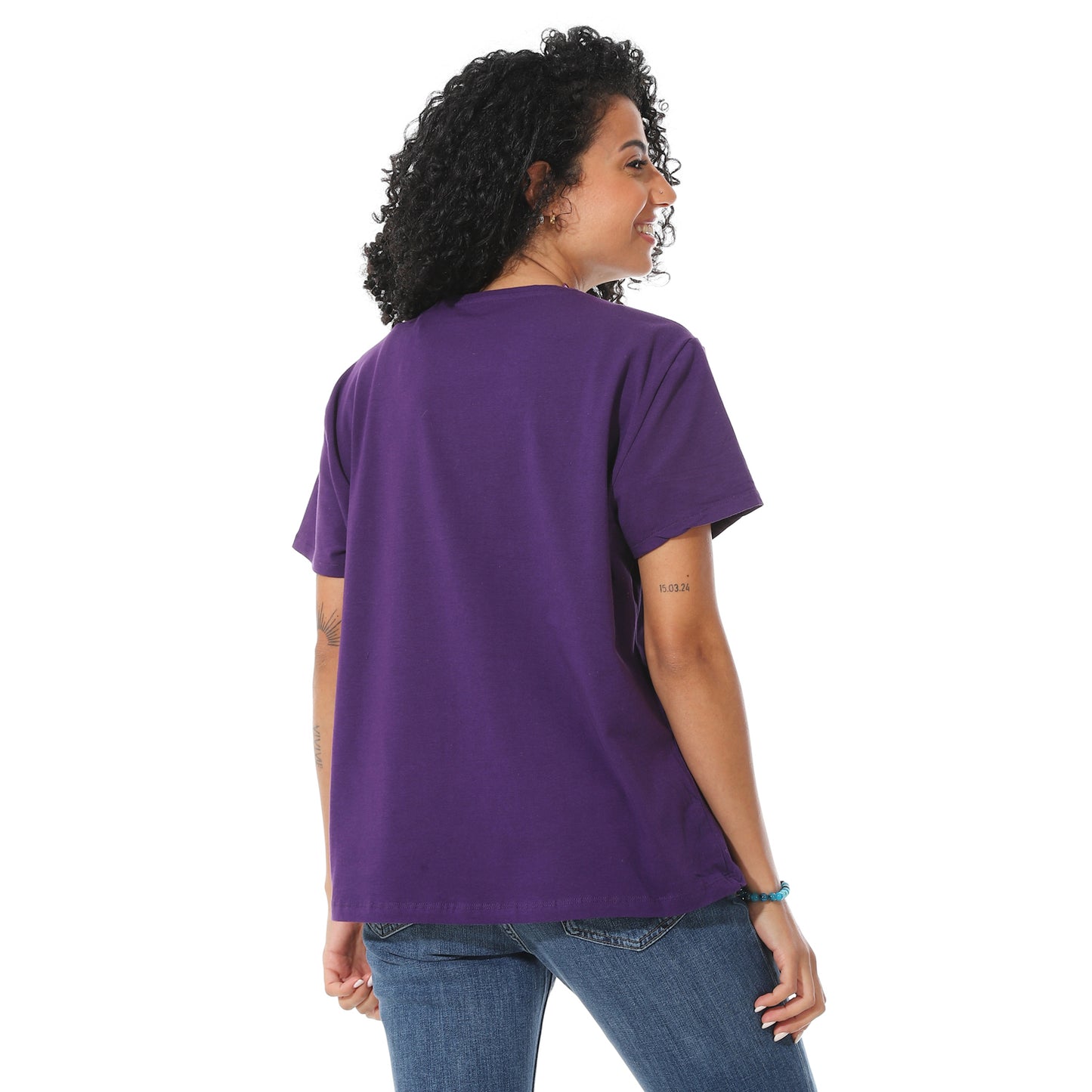 Women's Cotton Plain T-Shirt
