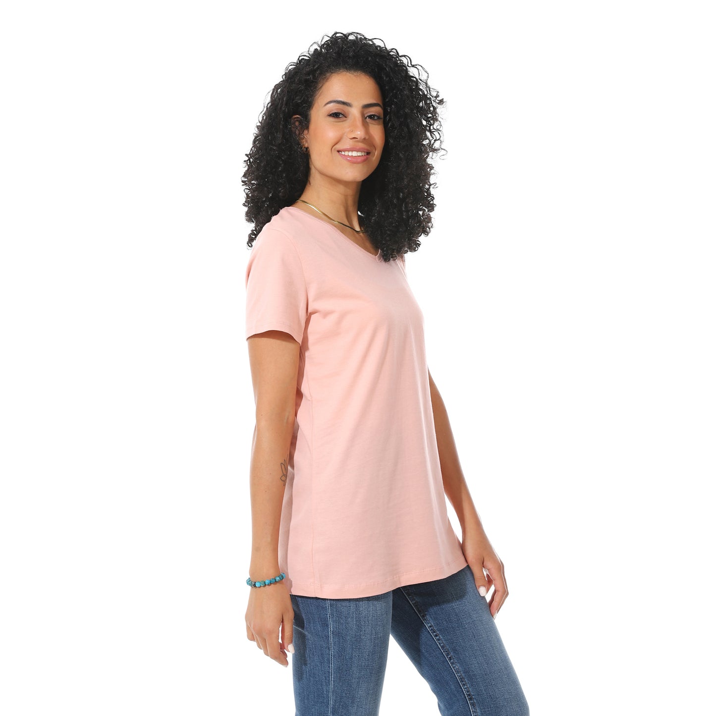 Women's Cotton Plain T-Shirt