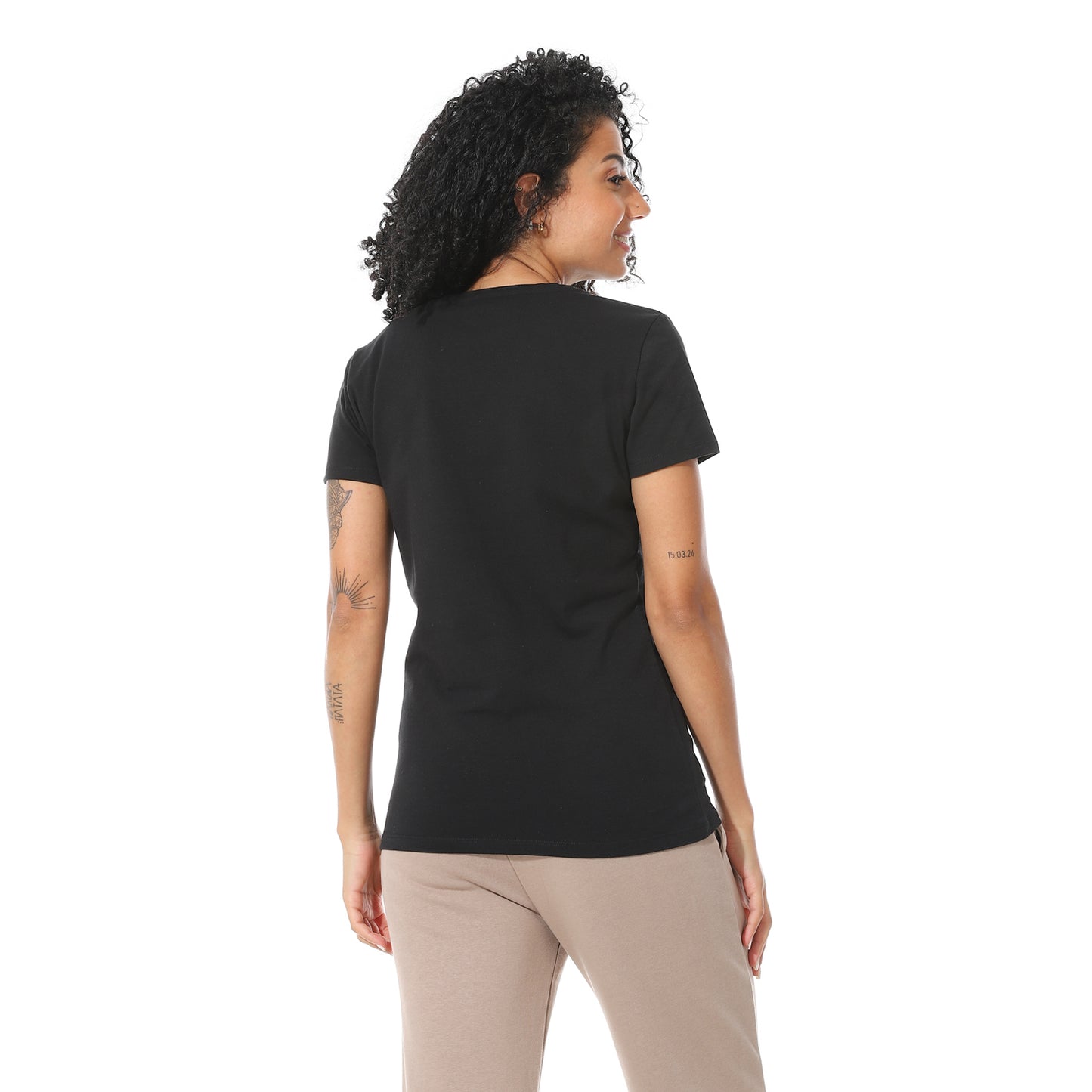 Women's Cotton Plain T-Shirt