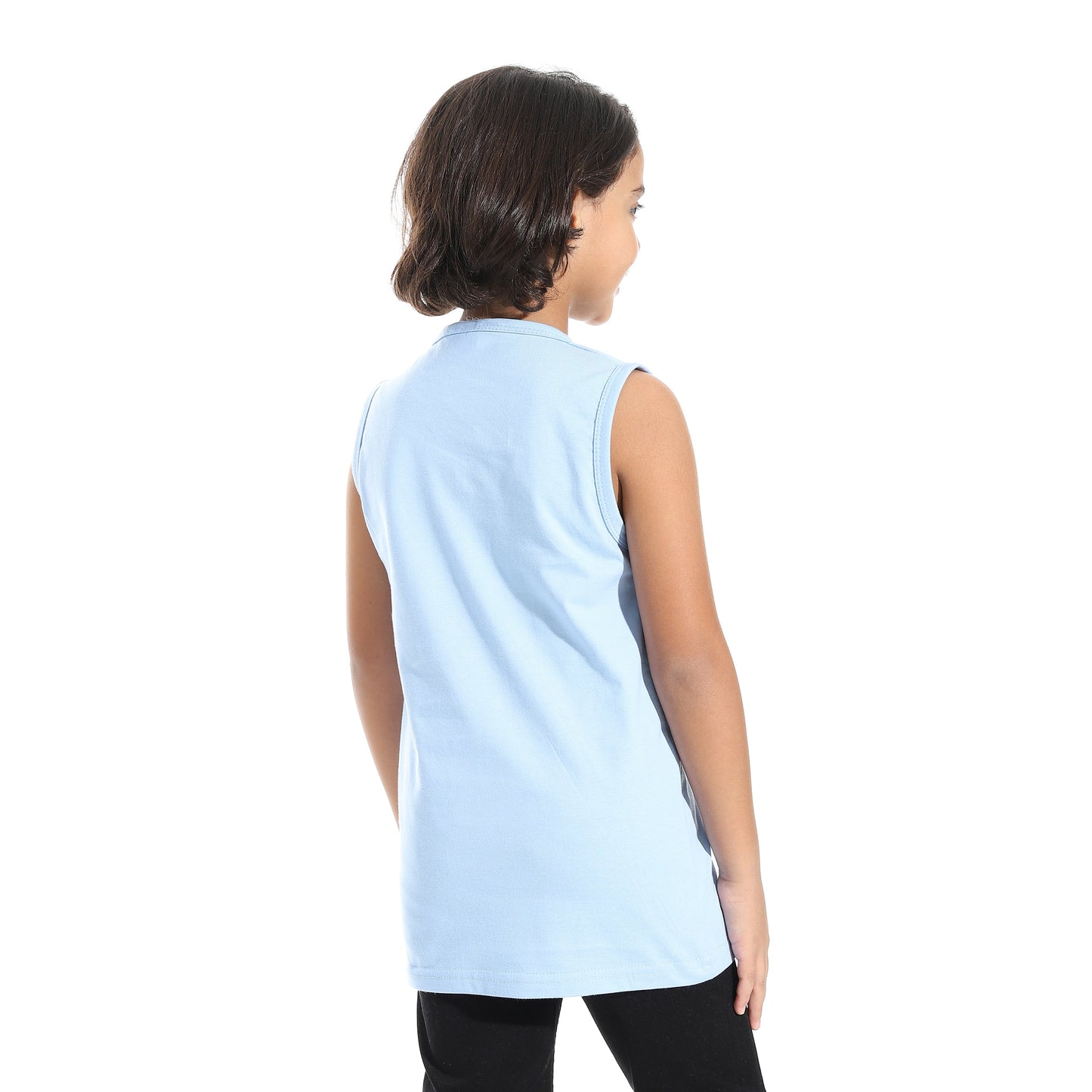 Boys Cotton Sleevless T-Shirt
