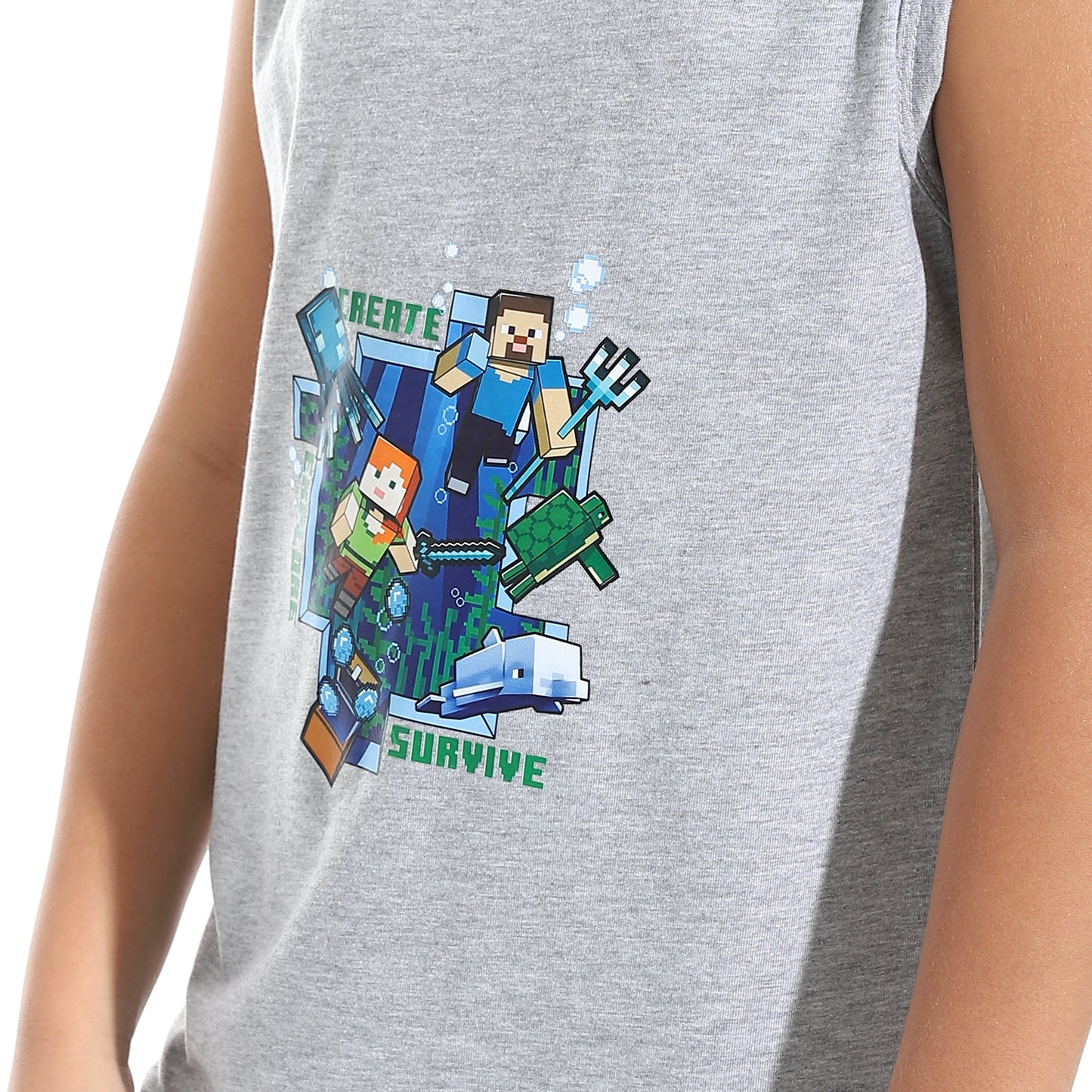 Boys Cotton Sleevless T-Shirt
