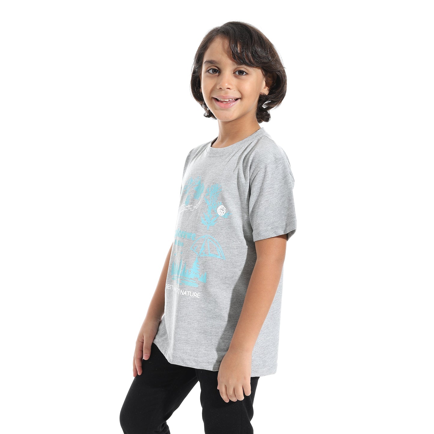 Boys Cotton Printed T-Shirt