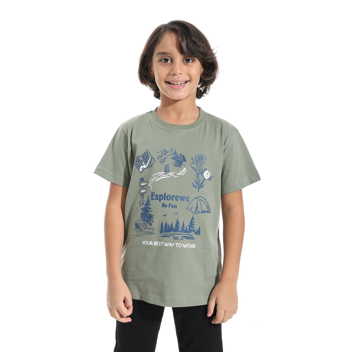 Boys Cotton Printed T-Shirt