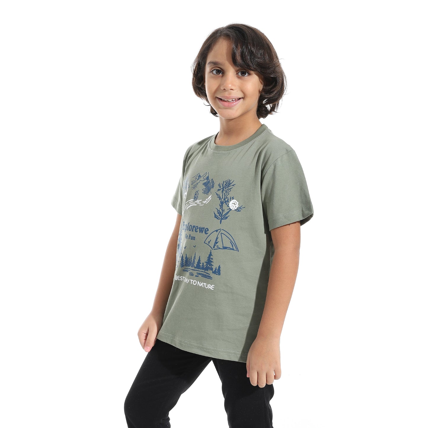 Boys Cotton Printed T-Shirt