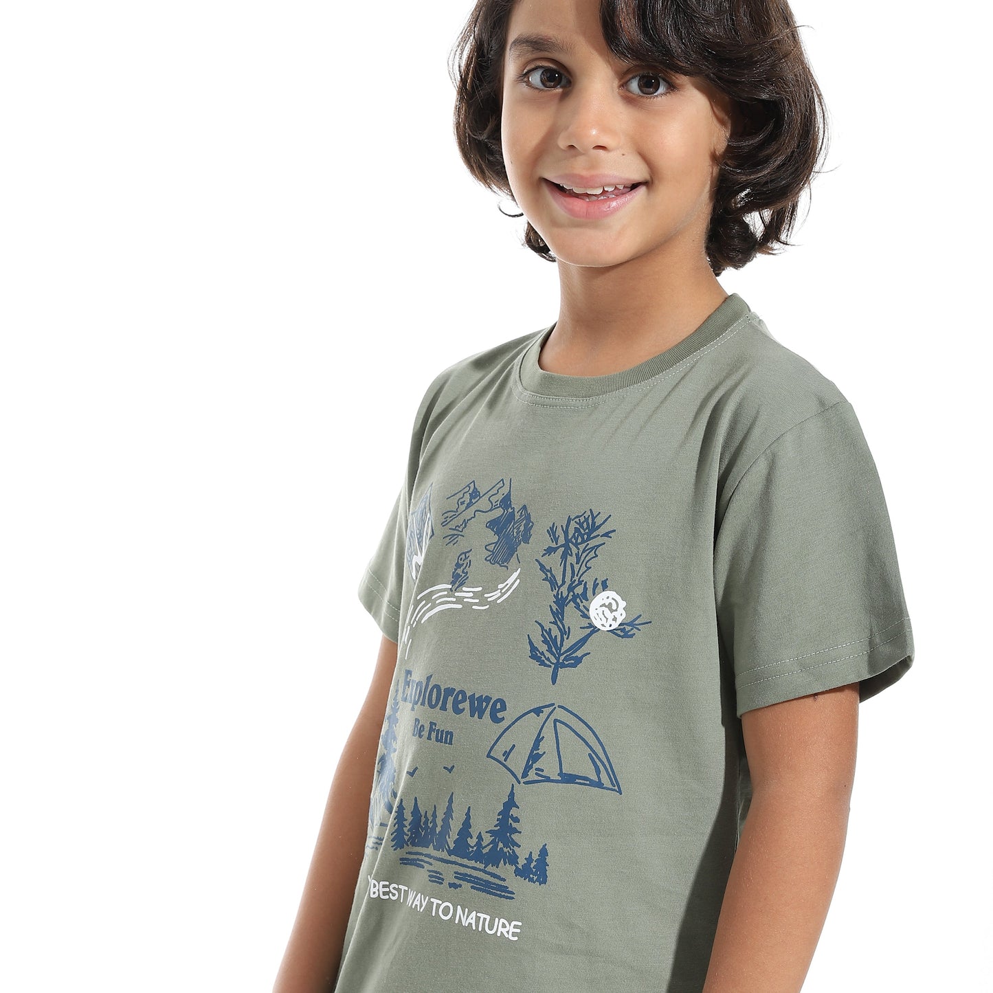 Boys Cotton Printed T-Shirt
