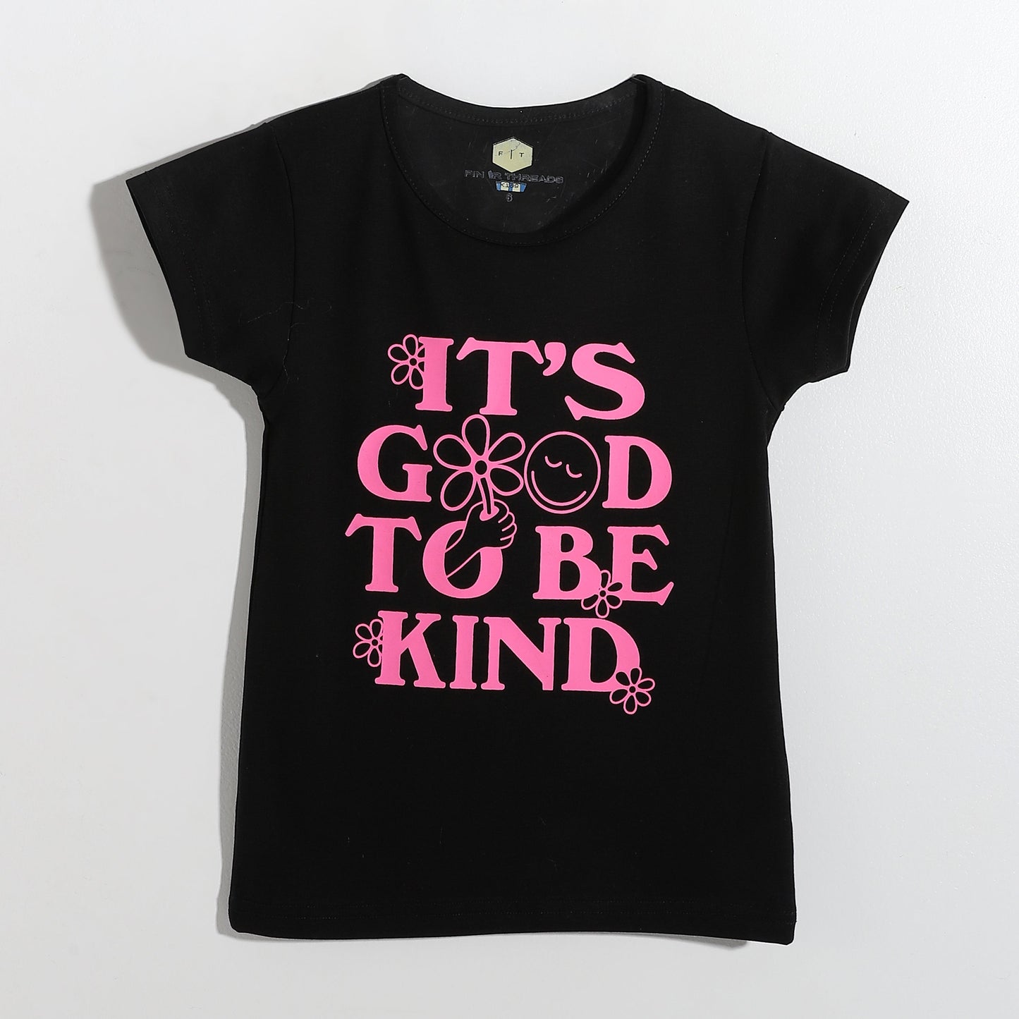 Girls Cotton Printed T-Shirt