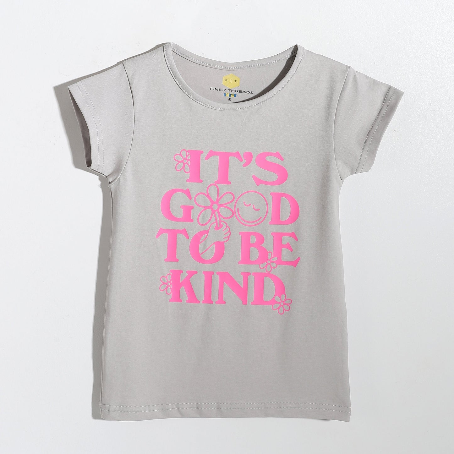 Girls Cotton Printed T-Shirt