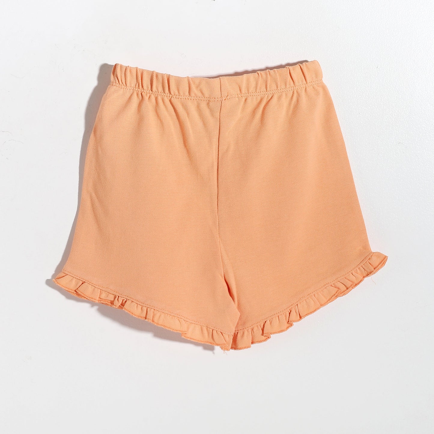 Girls melton plain shorts