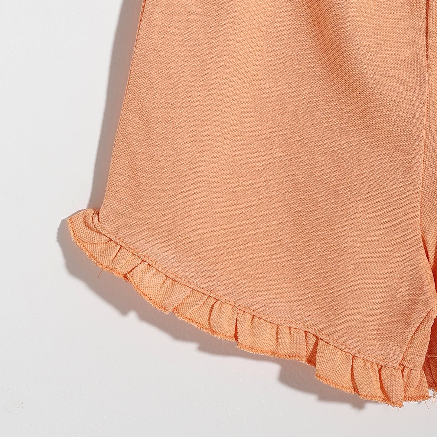 Girls melton plain shorts