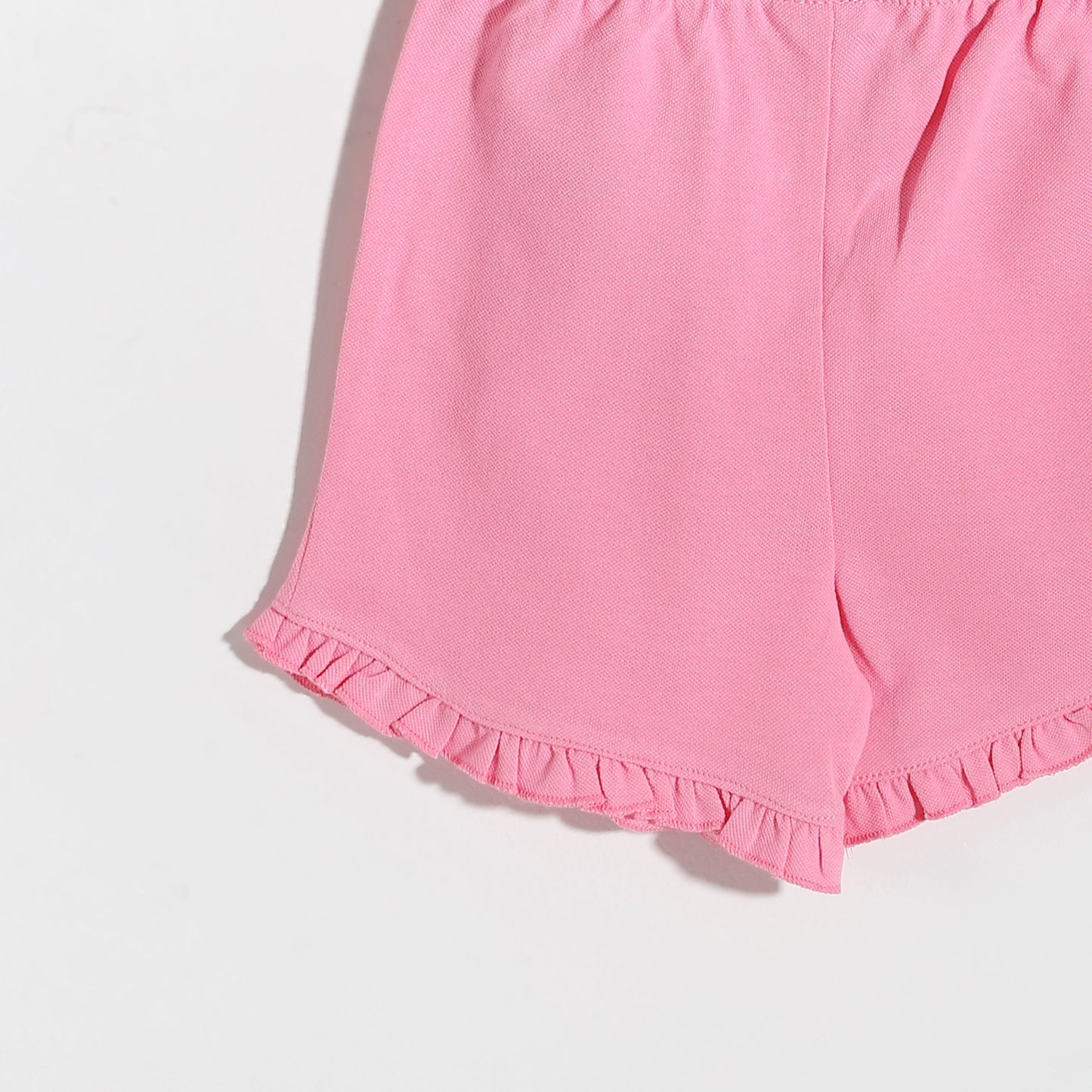 Girls melton plain shorts