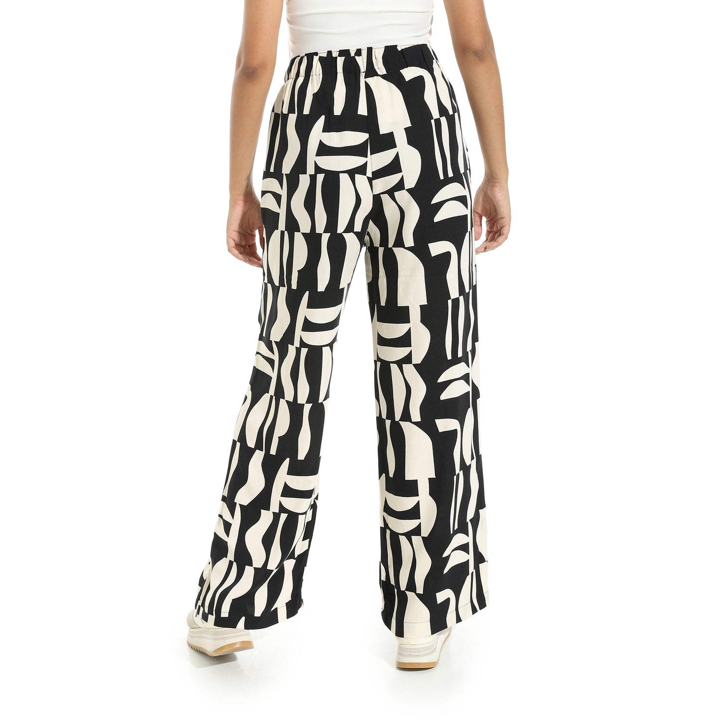 Women's Wide Leg Printed Pants