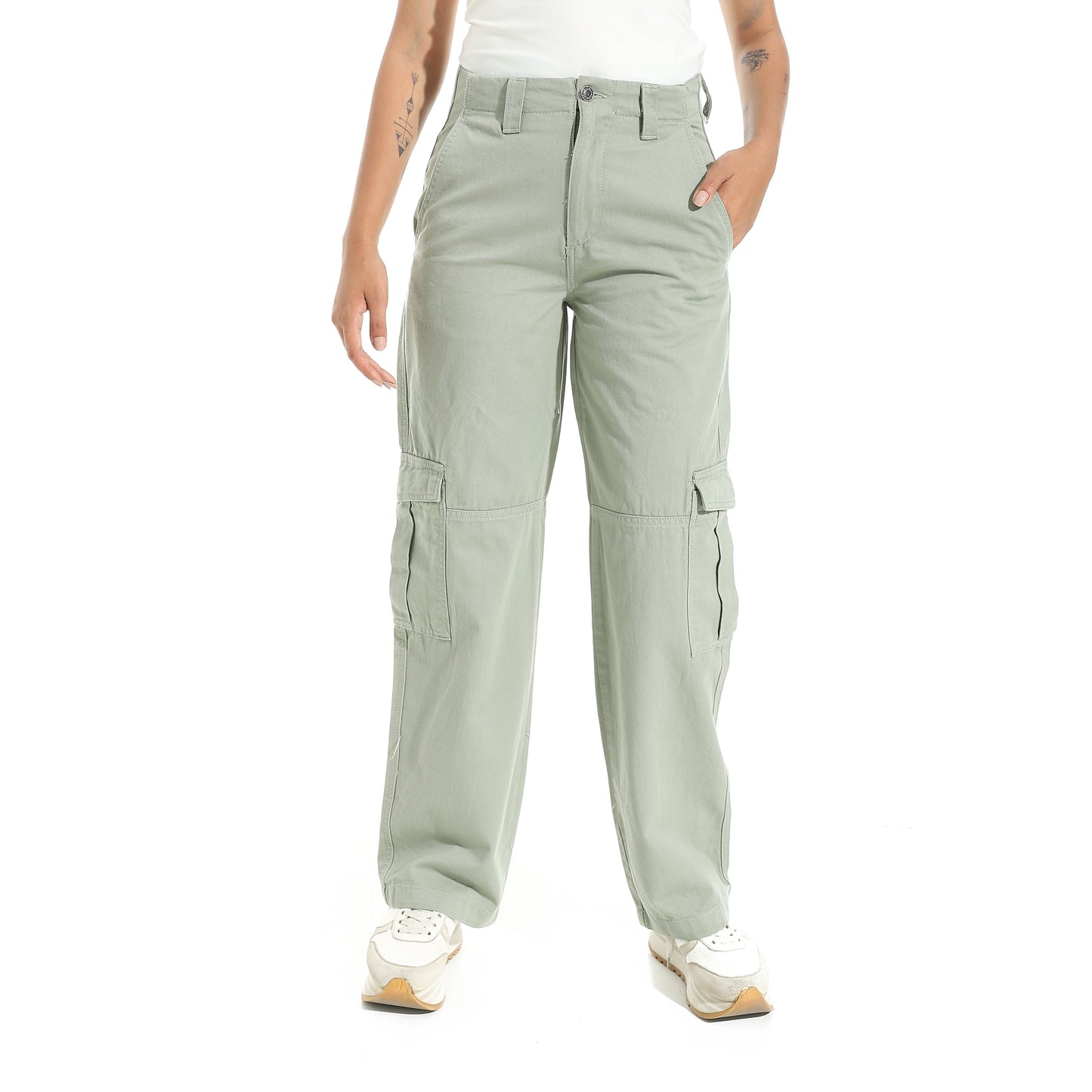 Women's Cotton Twill Cargo Pants
