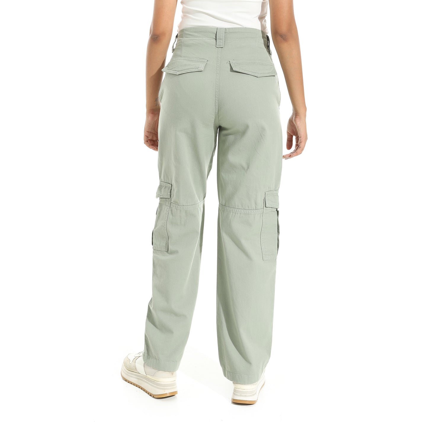 Women's Cotton Twill Cargo Pants
