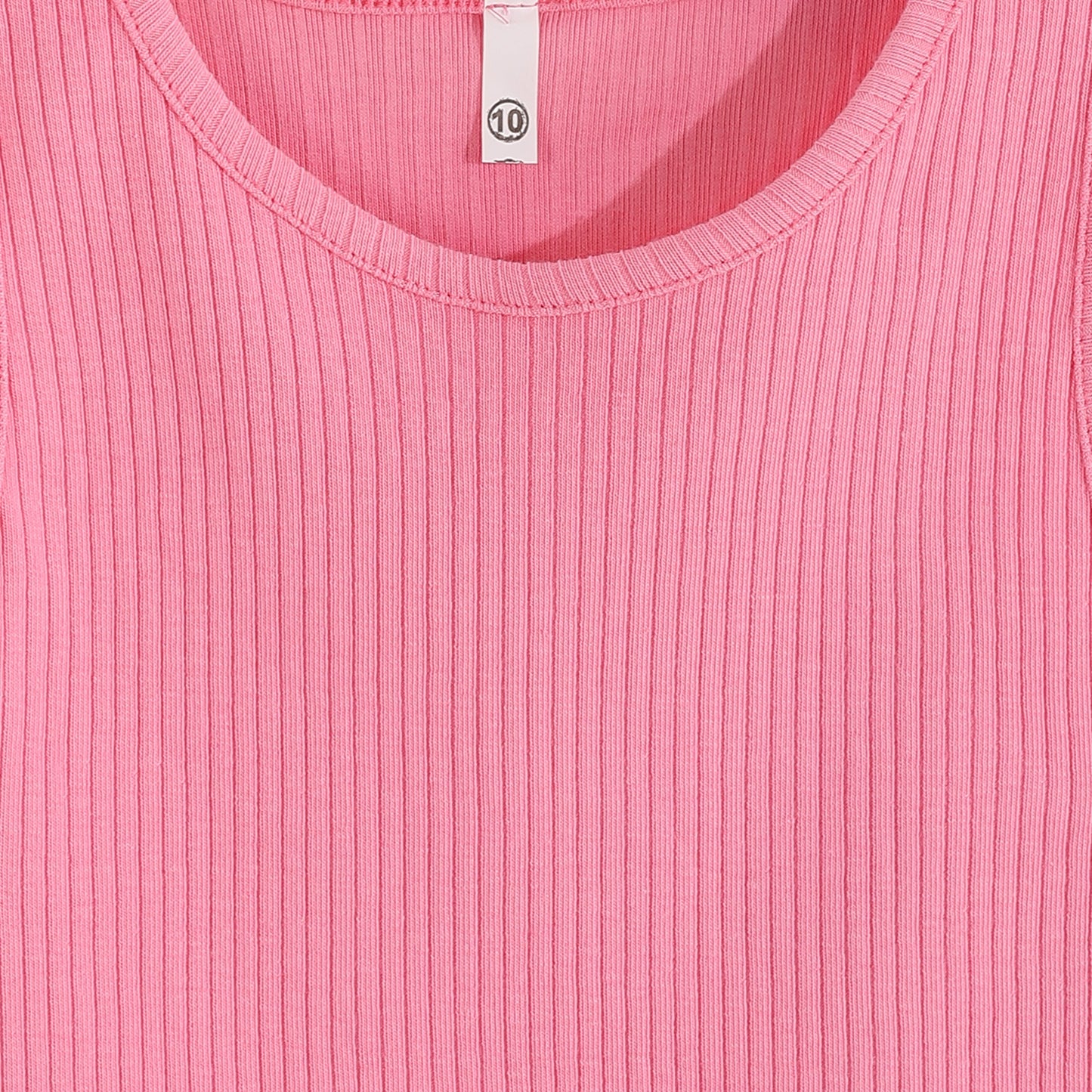 Girls Cotton Plain Tank