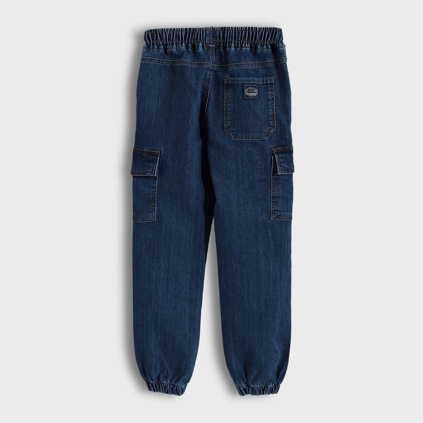 Boys Denim Cargo Jogger Pants