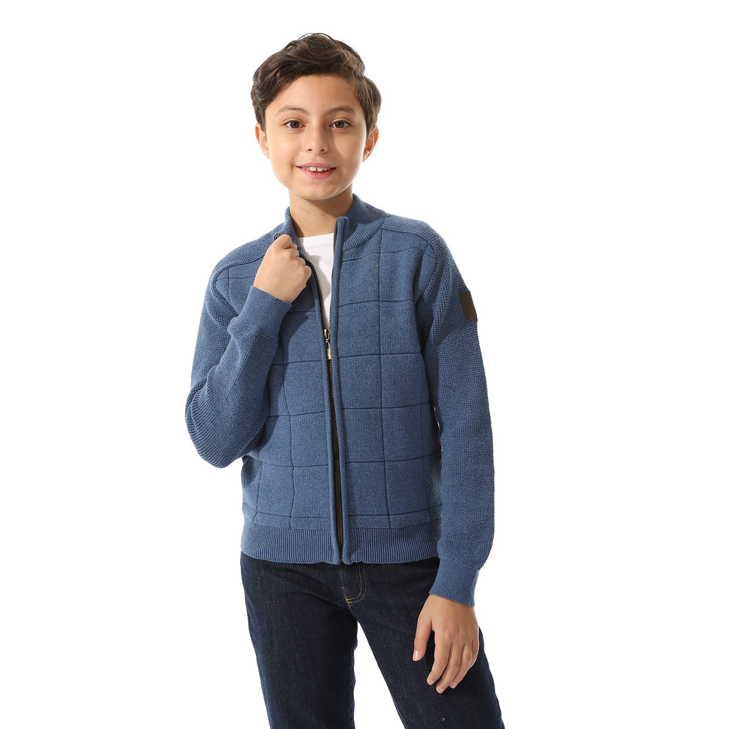 Boys Zipper-Knit Jacket