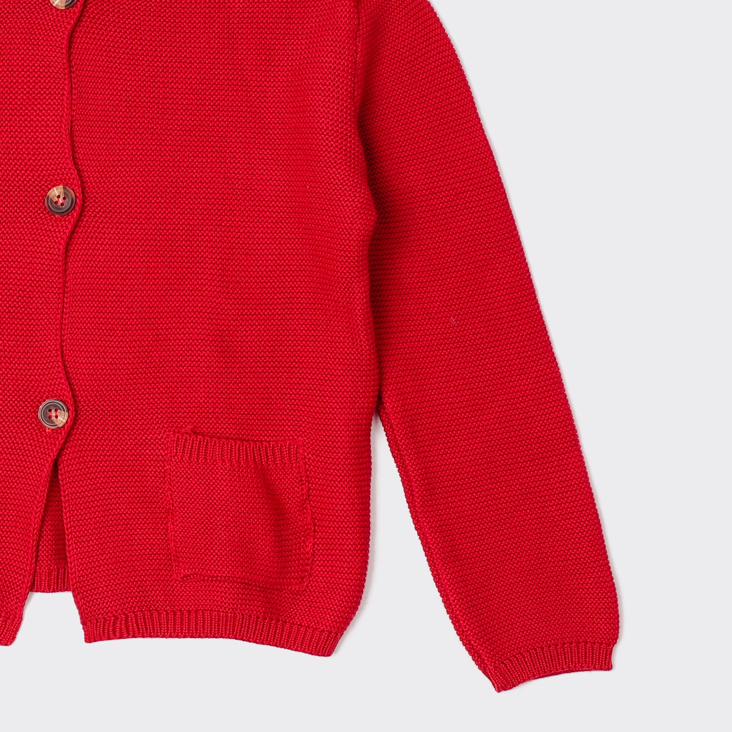 Girls Button-Up Knit Cardigan