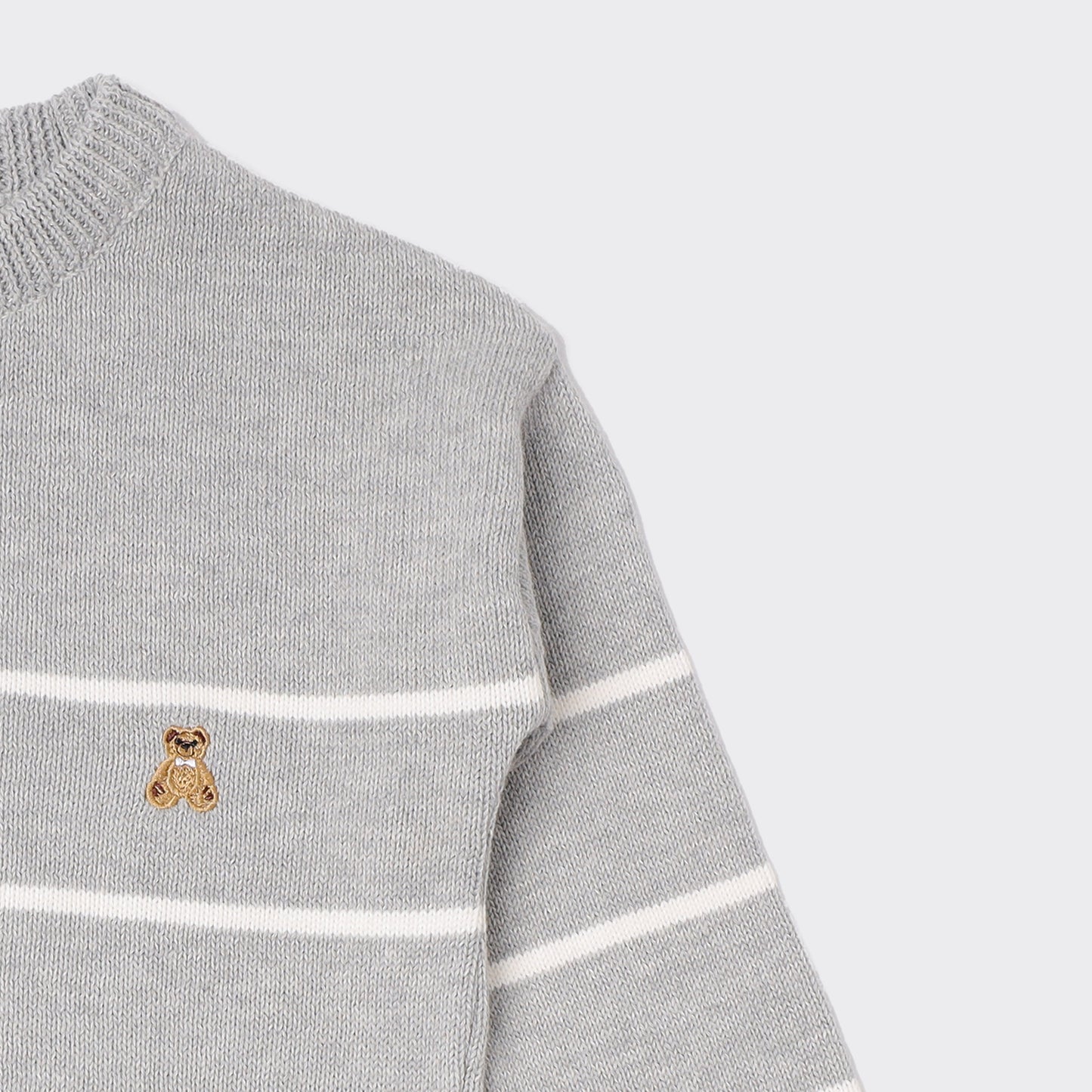 Boys Crew Neck Striped Sweater