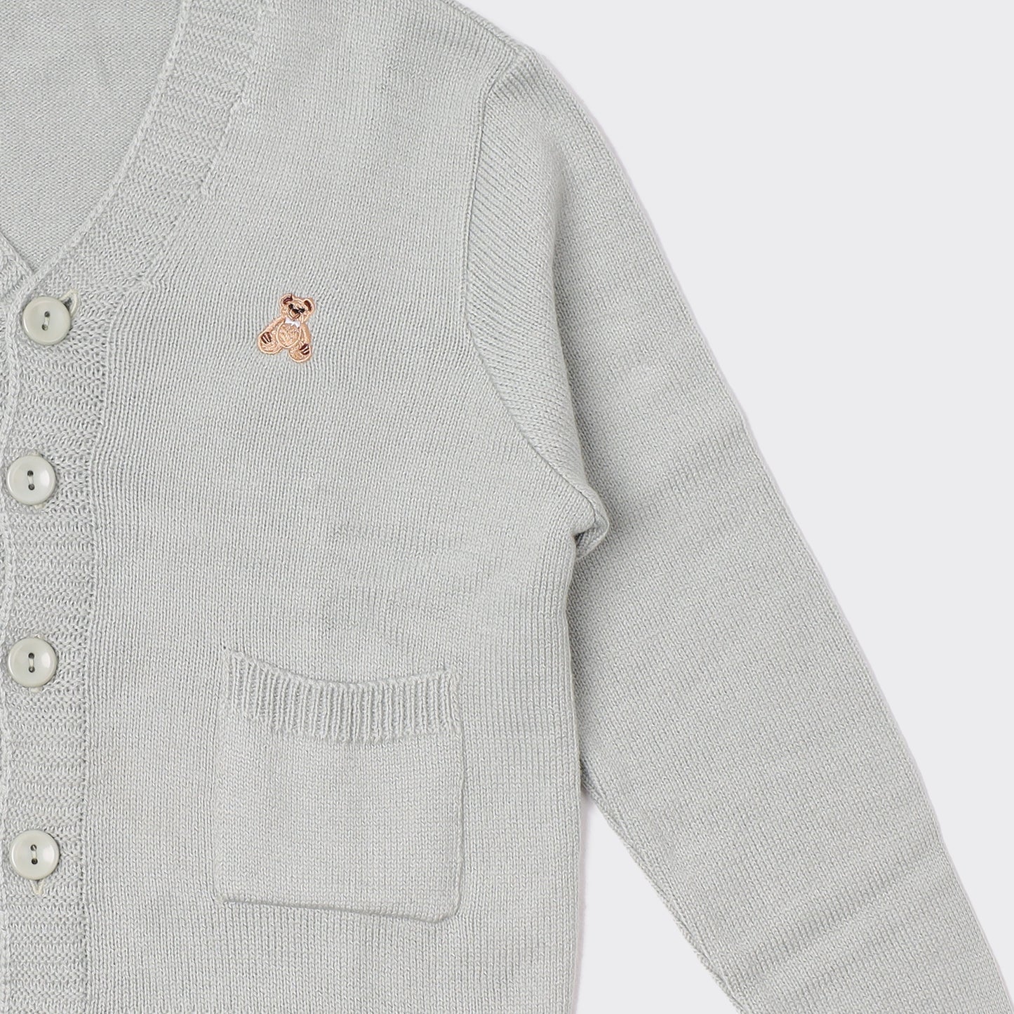 Boys Button-Up Knit Cardigan