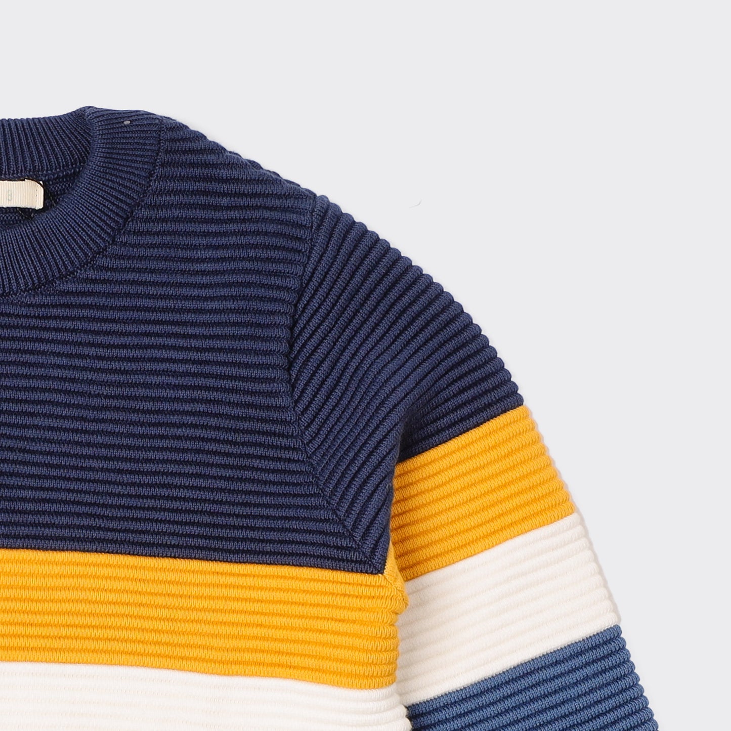 Boys Striped Crew Neck Sweater