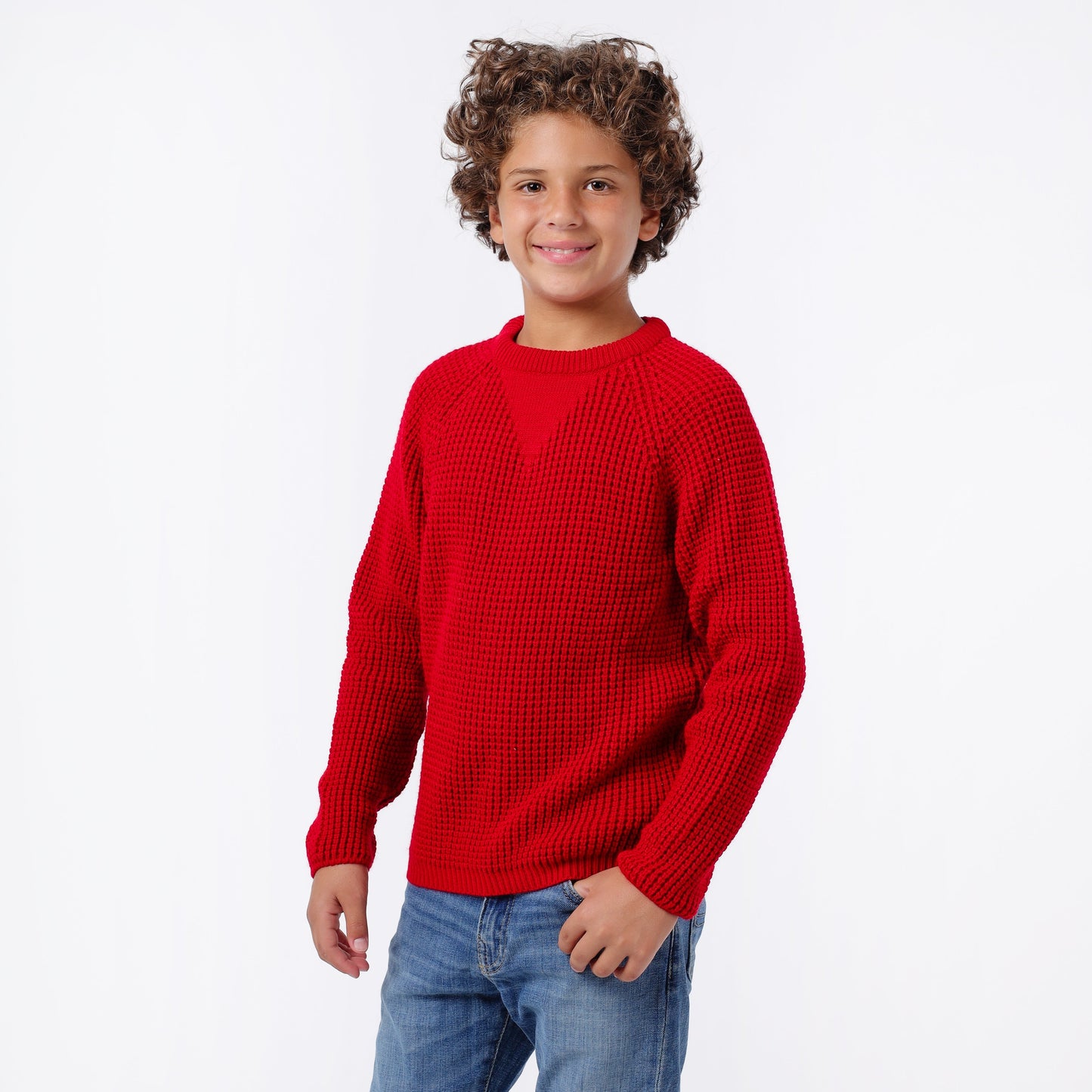 Boys Crew Neck Knit Sweater