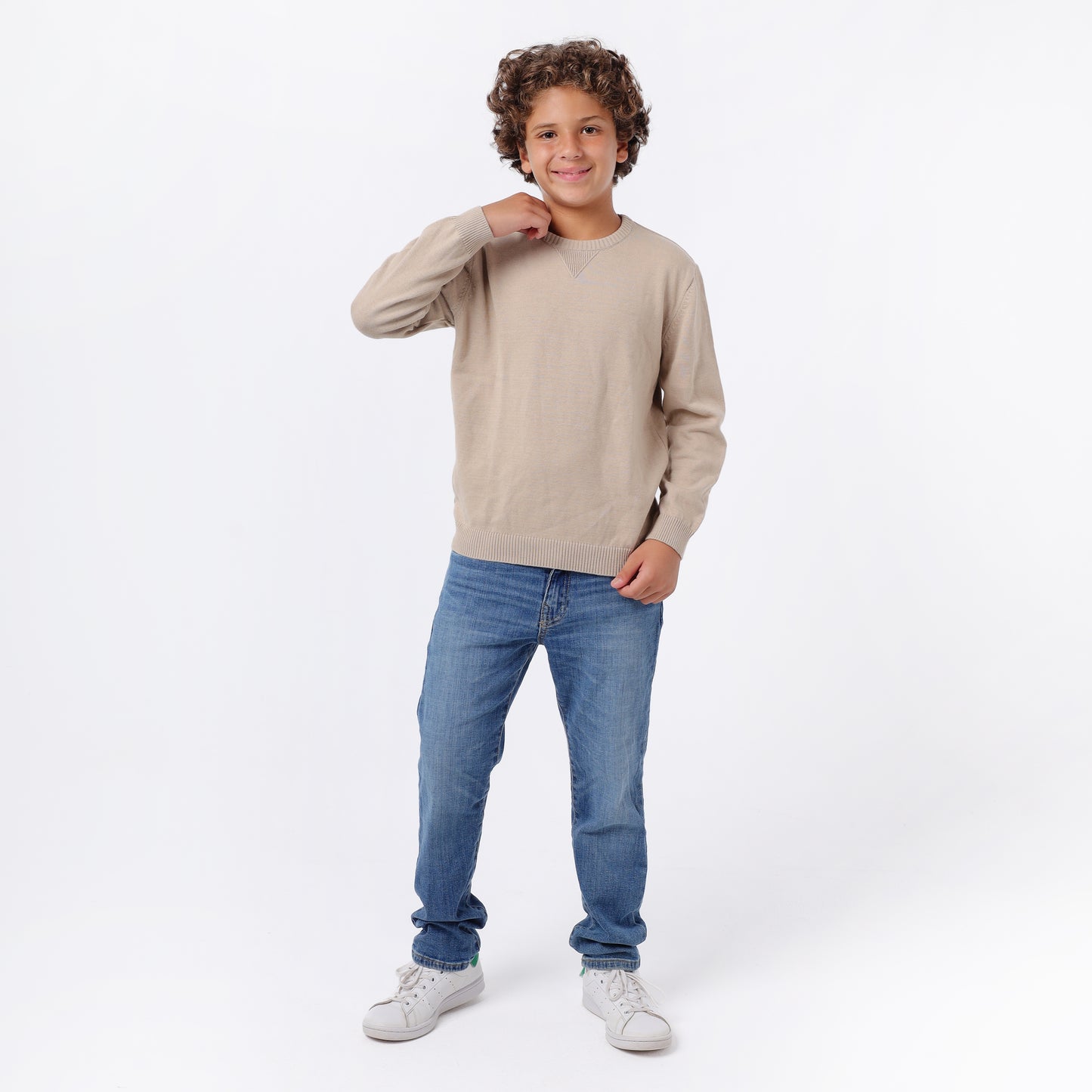 Boys Crew Neck Knit Sweater