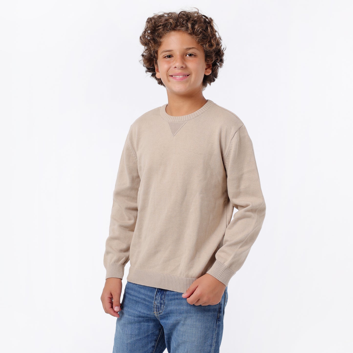 Boys Crew Neck Knit Sweater