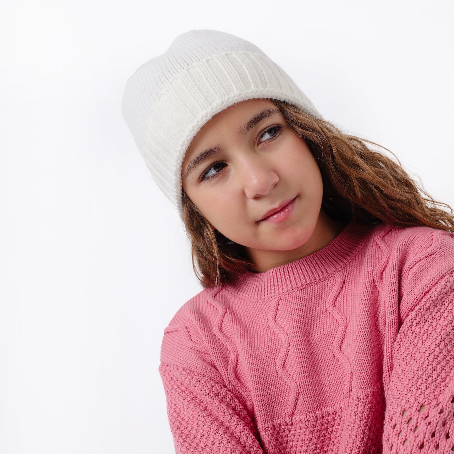 Girls Rib-Knit Beanie