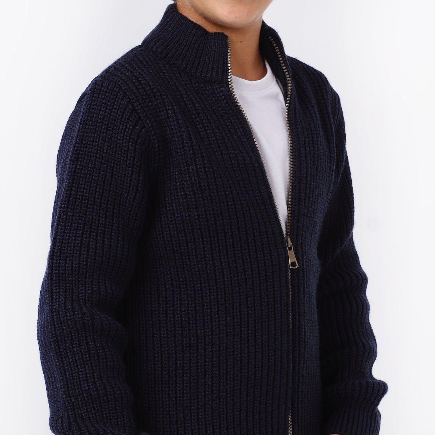 Boys Zip- up Knit Jacket