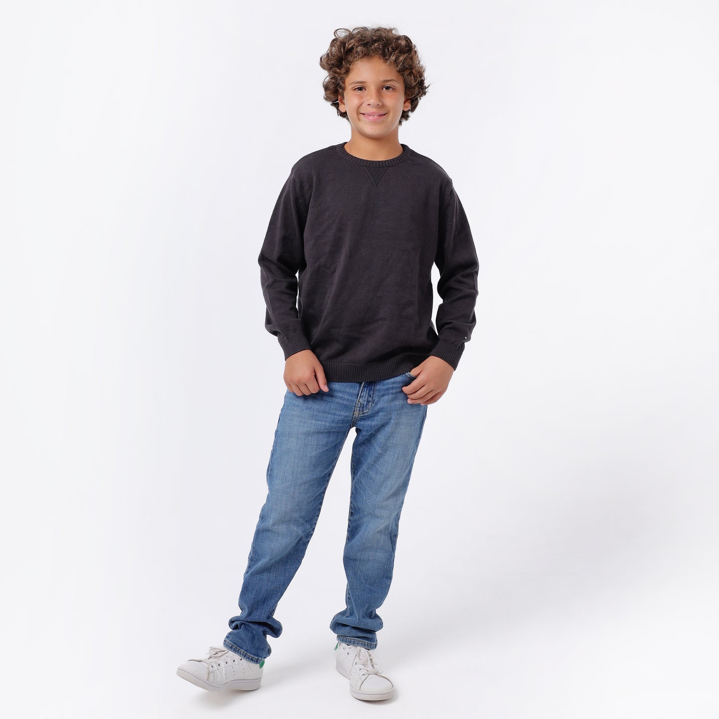 Boys Crew Neck Knit Sweater