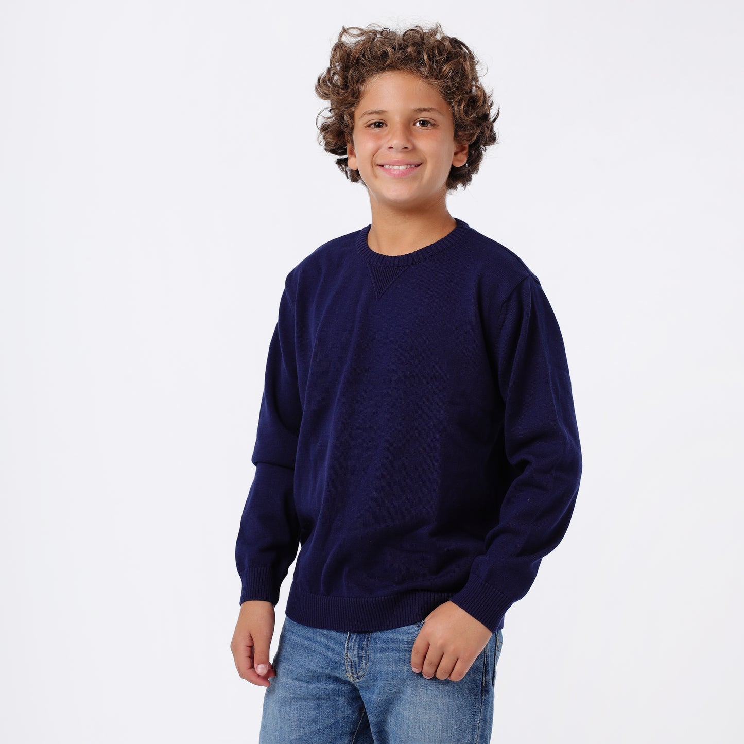 Boys Crew Neck Knit Sweater