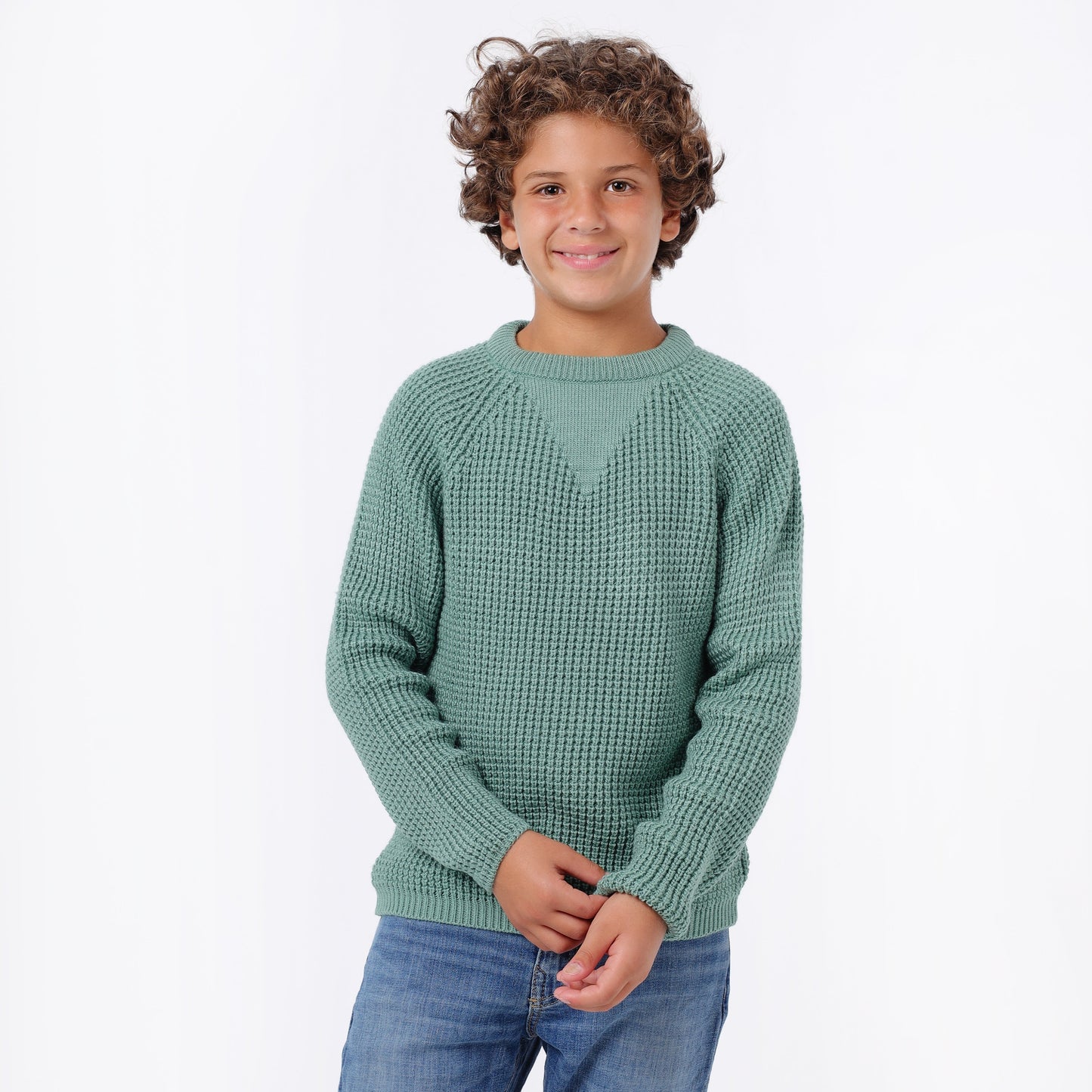 Boys Crew Neck Knit Sweater