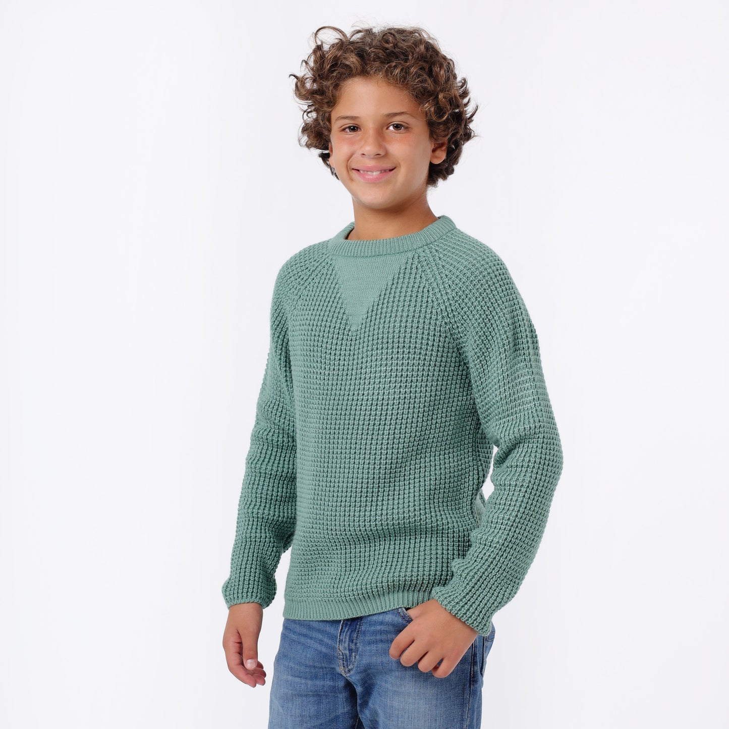 Boys Crew Neck Knit Sweater