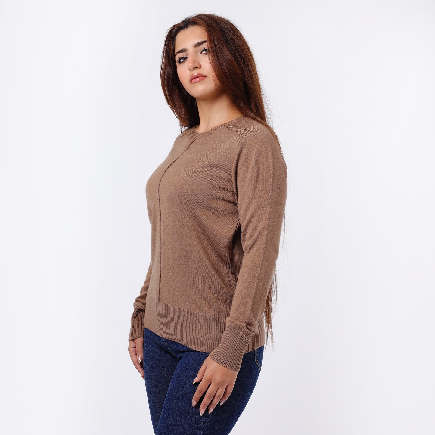Women’s Long Sleeves Knitted Sweater