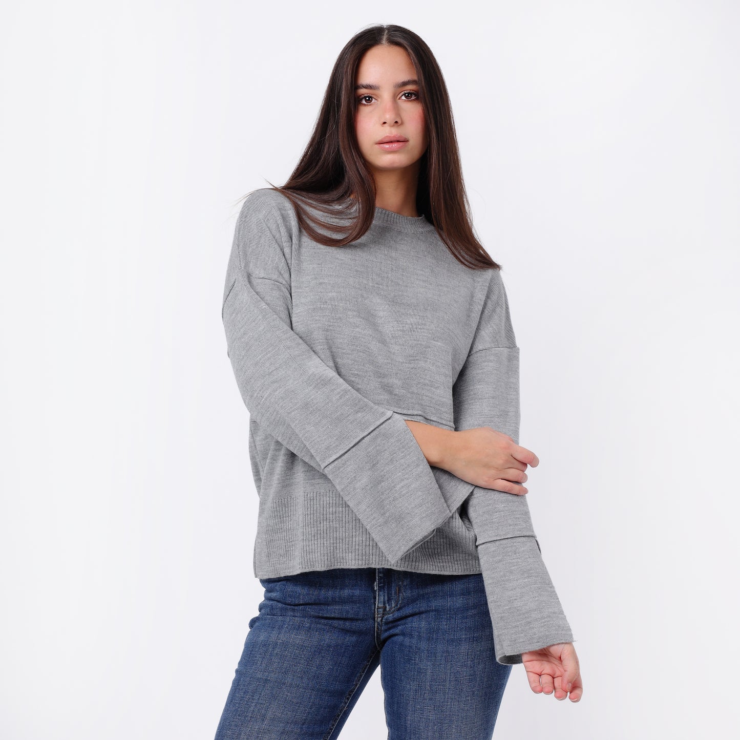 Women's Crew Neck Knit Sweater