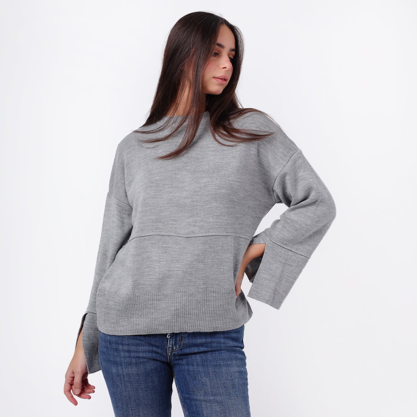 Women's Crew Neck Knit Sweater