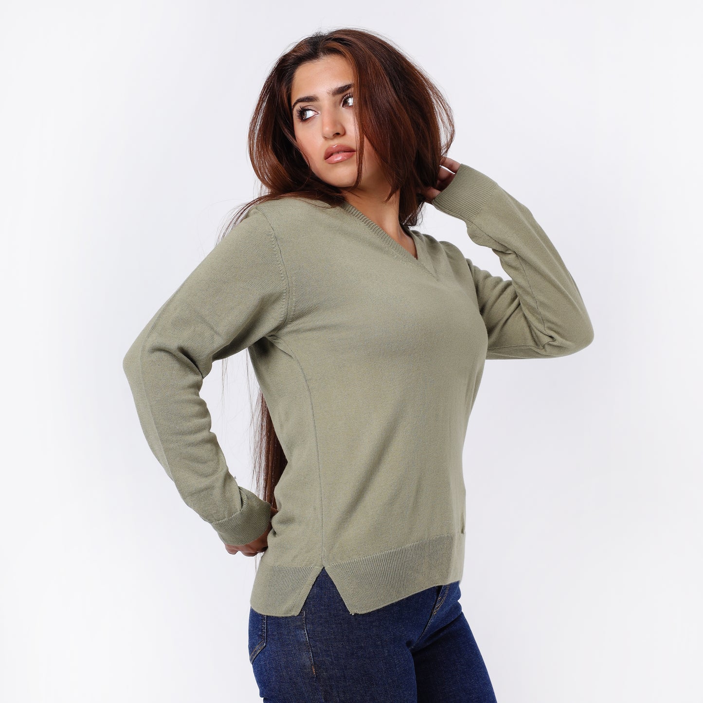 Women’s V-Neck Knitted Sweater