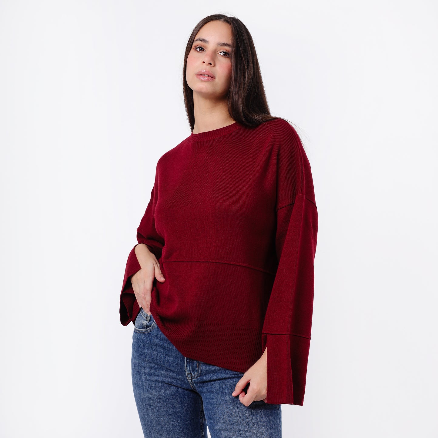Women's Crew Neck Knit Sweater