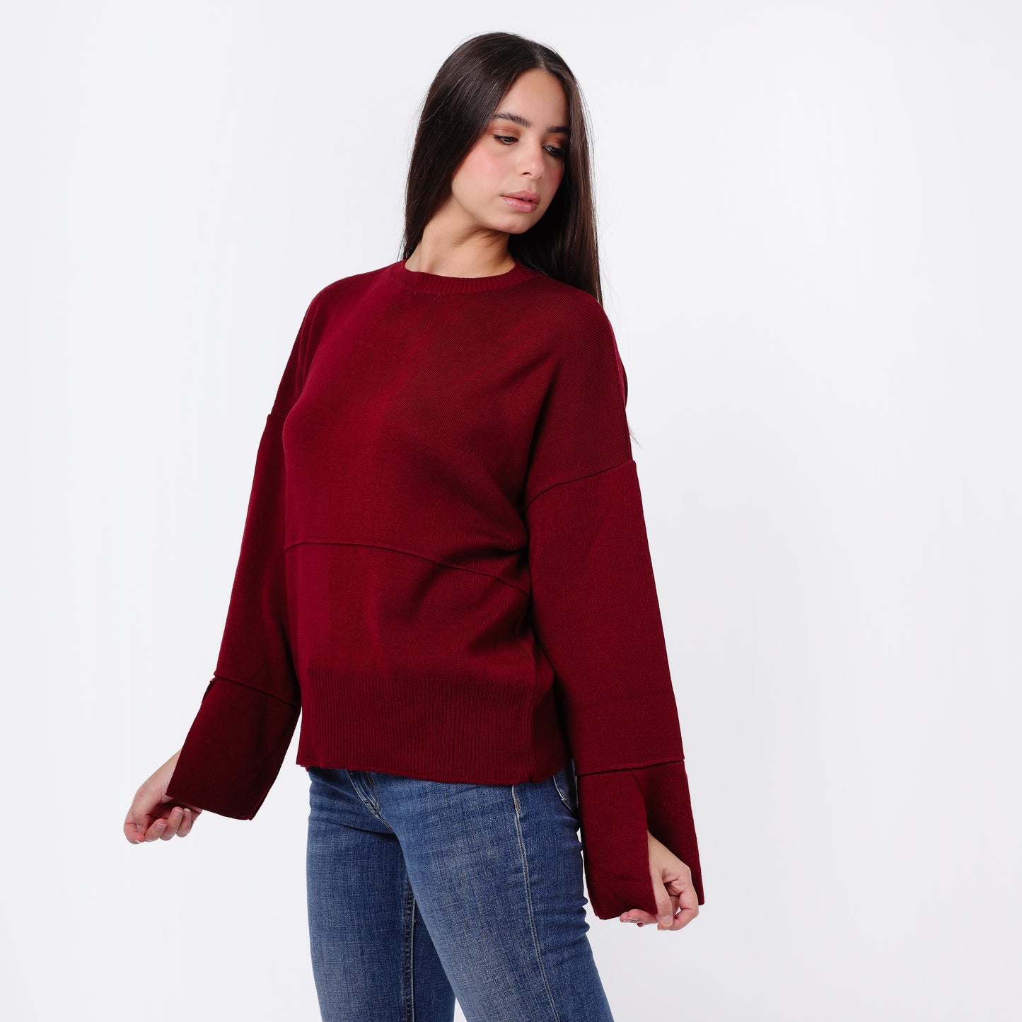 Women's Crew Neck Knit Sweater
