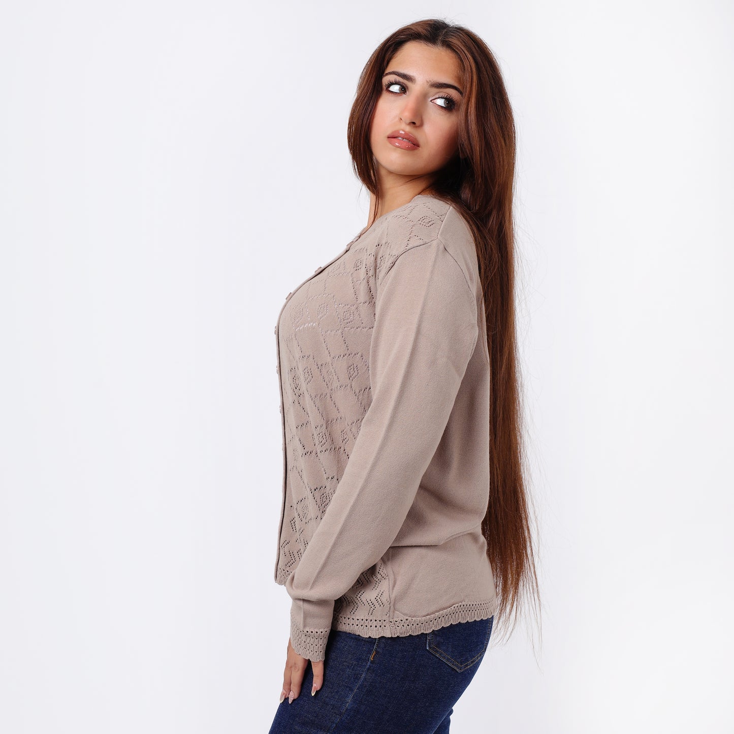Women's Button-Up Knit Cardigan