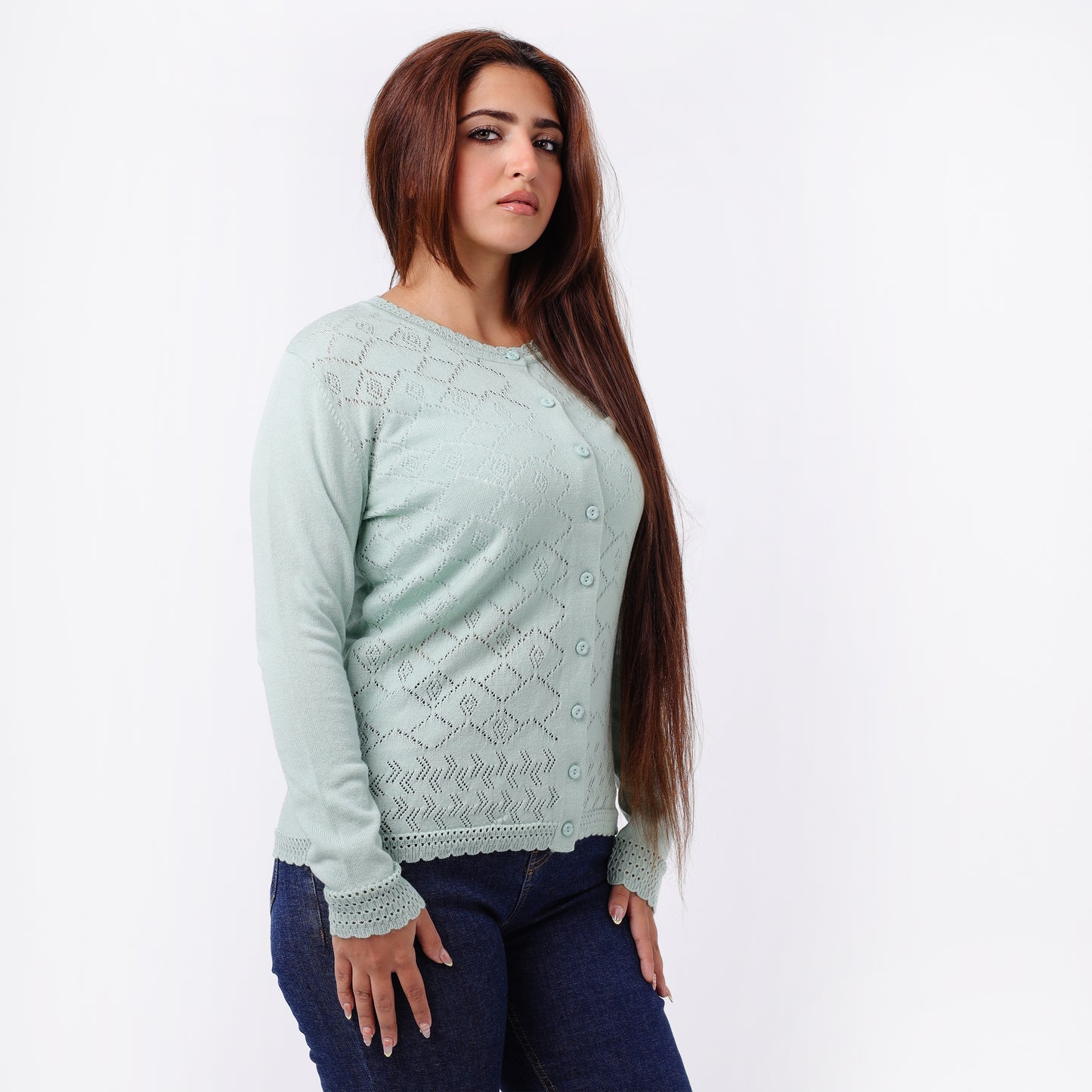 Women's Button-Up Knit Cardigan