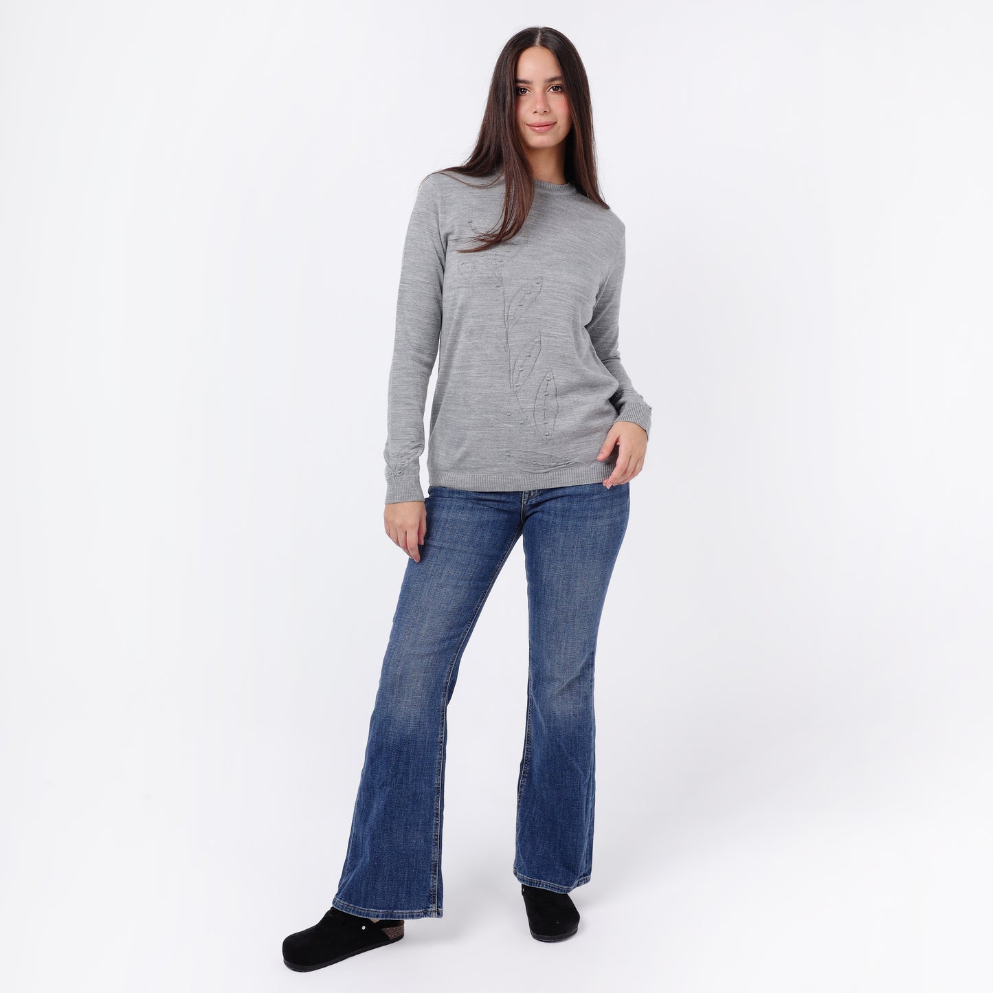 Women's Crew Neck Knit Sweater