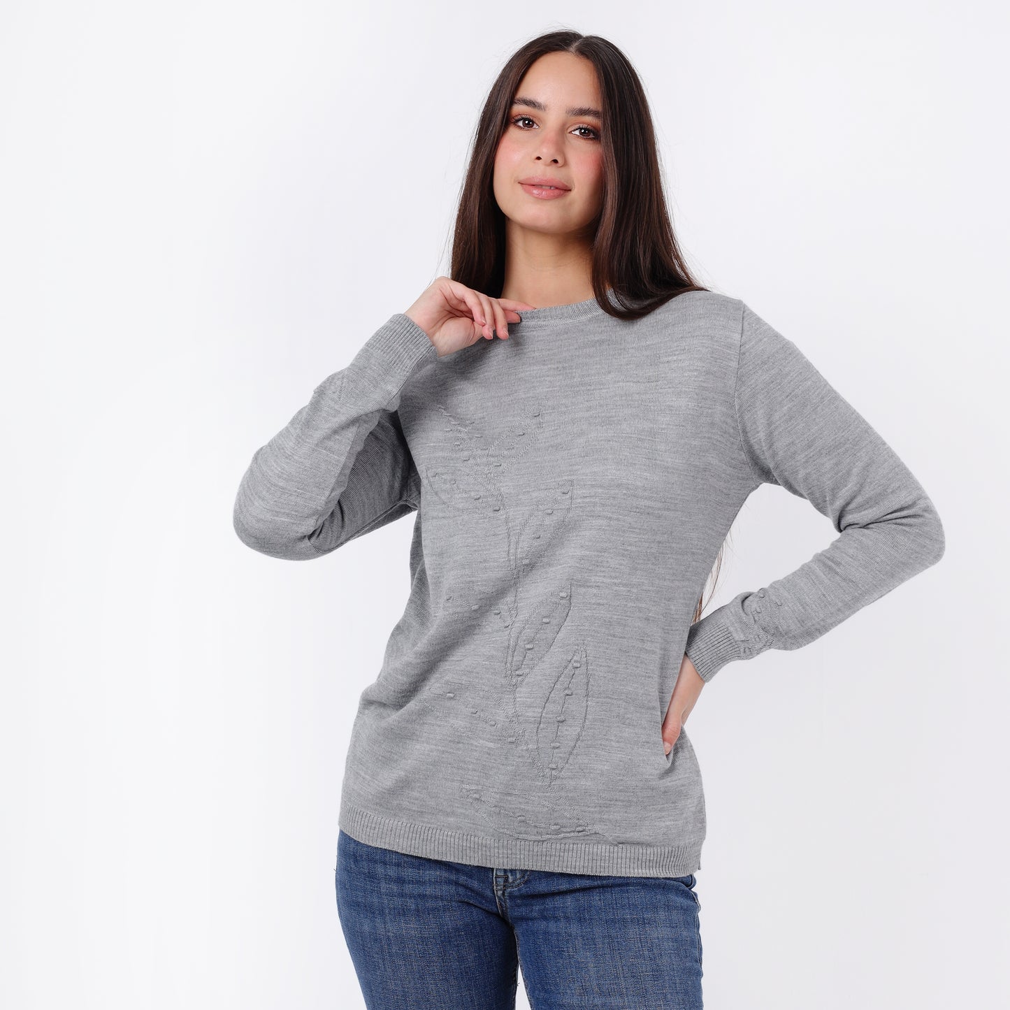 Women's Crew Neck Knit Sweater